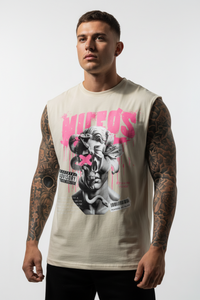 DEADBLØØM Sleeveless Oversized Tee mit Frontprint – NILEOS, Produktfoto 2 – Miniaturansicht 2