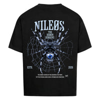 Demon Remains Oversized Shirt mit Backprint – NILEOS, Farbe Schwarz – Miniaturansicht 4