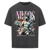 DREAMS Oversized Shirt mit Frontprint – NILEOS, Farbe Washed Black – Miniaturansicht 4