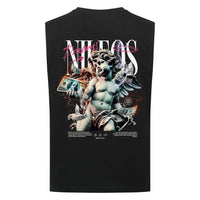 DREAMS Sleeveless Oversized Tee mit Backprint – NILEOS, Farbe Schwarz – Miniaturansicht 2