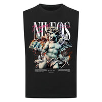 DREAMS Sleeveless Oversized Tee mit Frontprint – NILEOS, Farbe Schwarz – Miniaturansicht 2