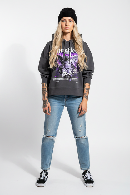 HSTLR  - Womens Organic Boxcut Hoodie