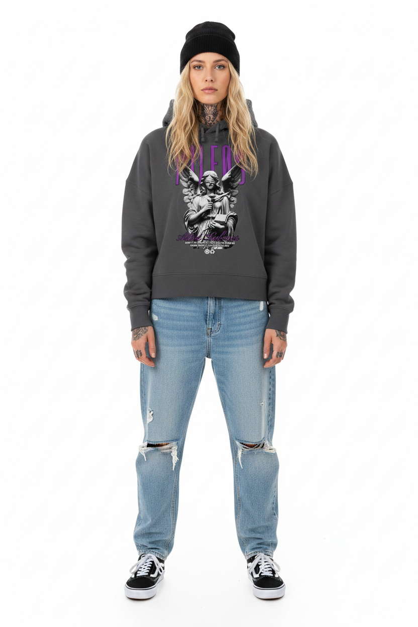 ADIRE ⟡  LABORES - Womens Organic Boxcut Hoodie
