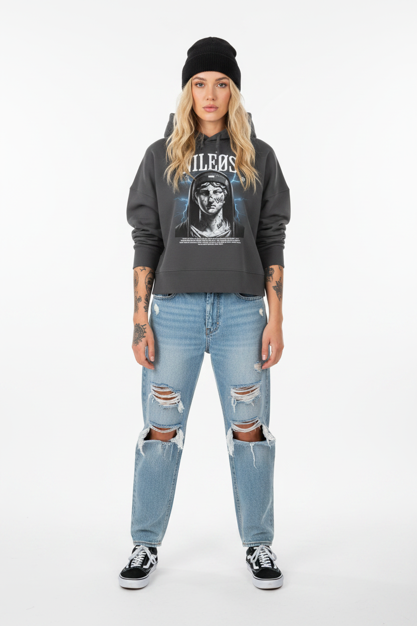 RӨLΞ MӨDΞLS - Womens Organic Boxcut Hoodie