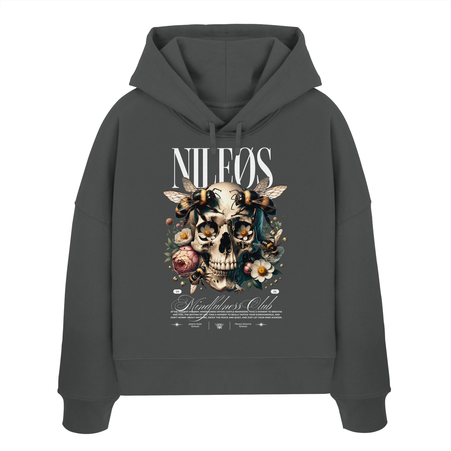 Mindfulness Club - Womens Organic Boxcut Hoodie