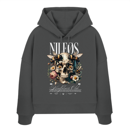 Mindfulness Club - Womens Organic Boxcut Hoodie