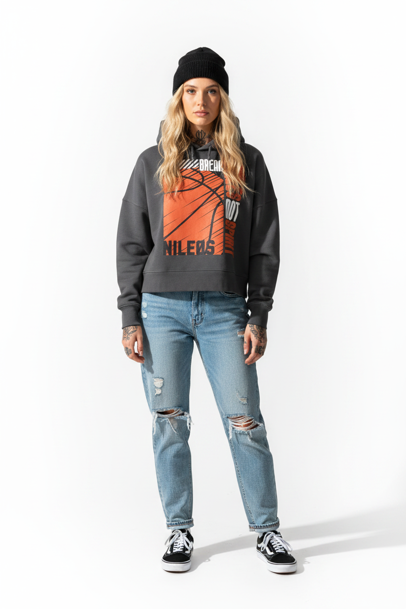 ANKLES - Womens Organic Boxcut Hoodie