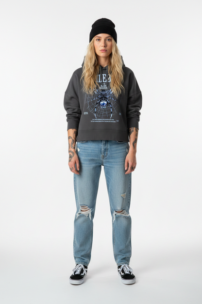 Demon Remains - Womens Organic Boxcut Hoodie