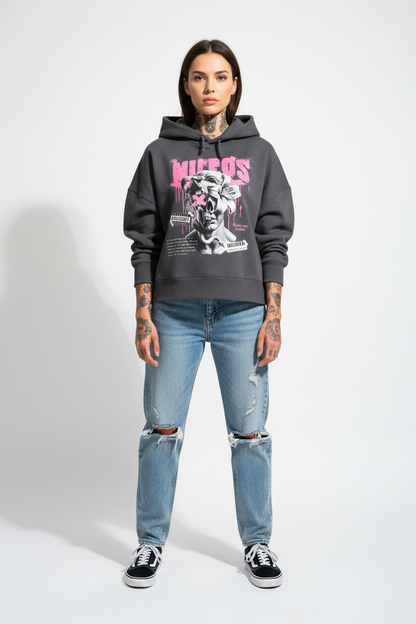 DEADBLØØM - Womens Organic Boxcut Hoodie