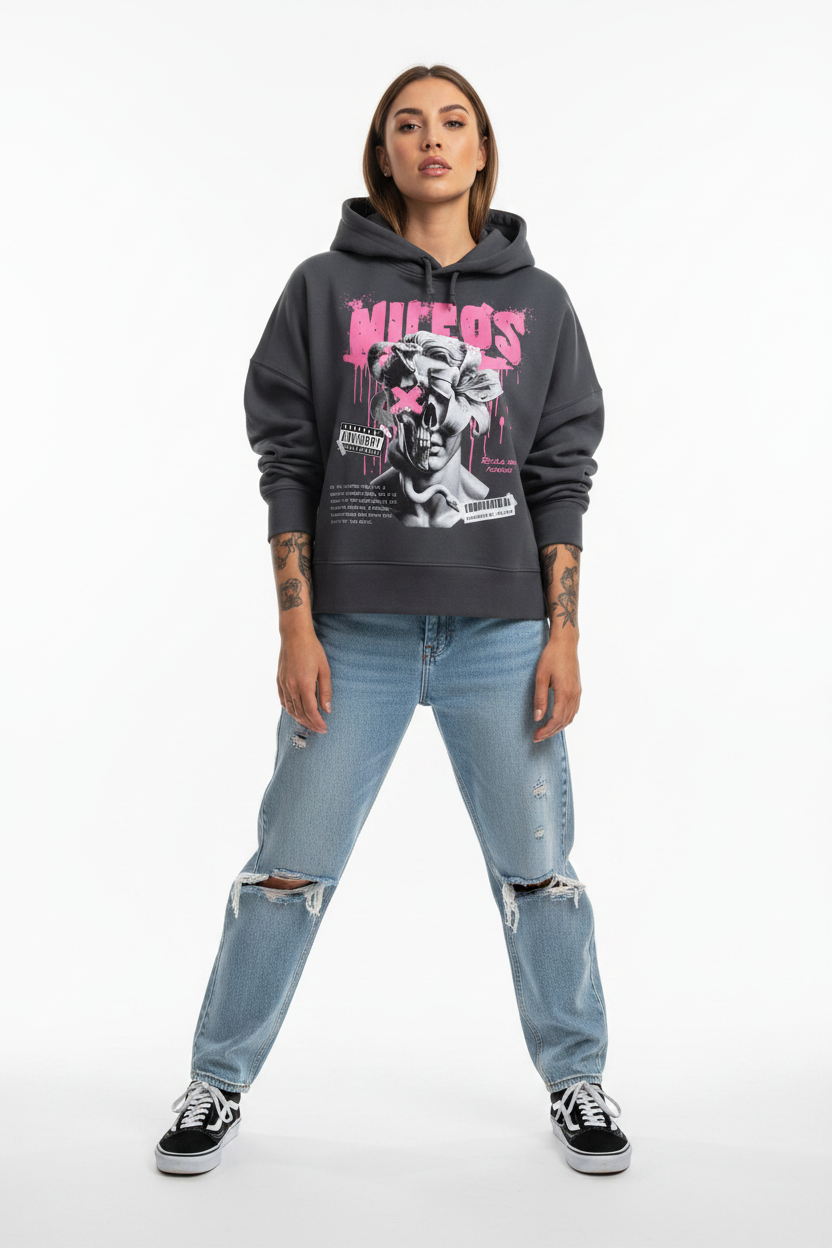DEADBLØØM - Womens Organic Boxcut Hoodie