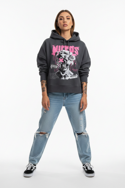 DEADBLØØM - Womens Organic Boxcut Hoodie