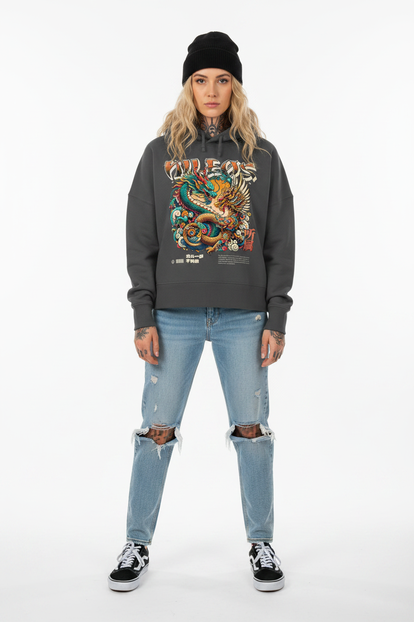PHØX - Womens Organic Boxcut Hoodie