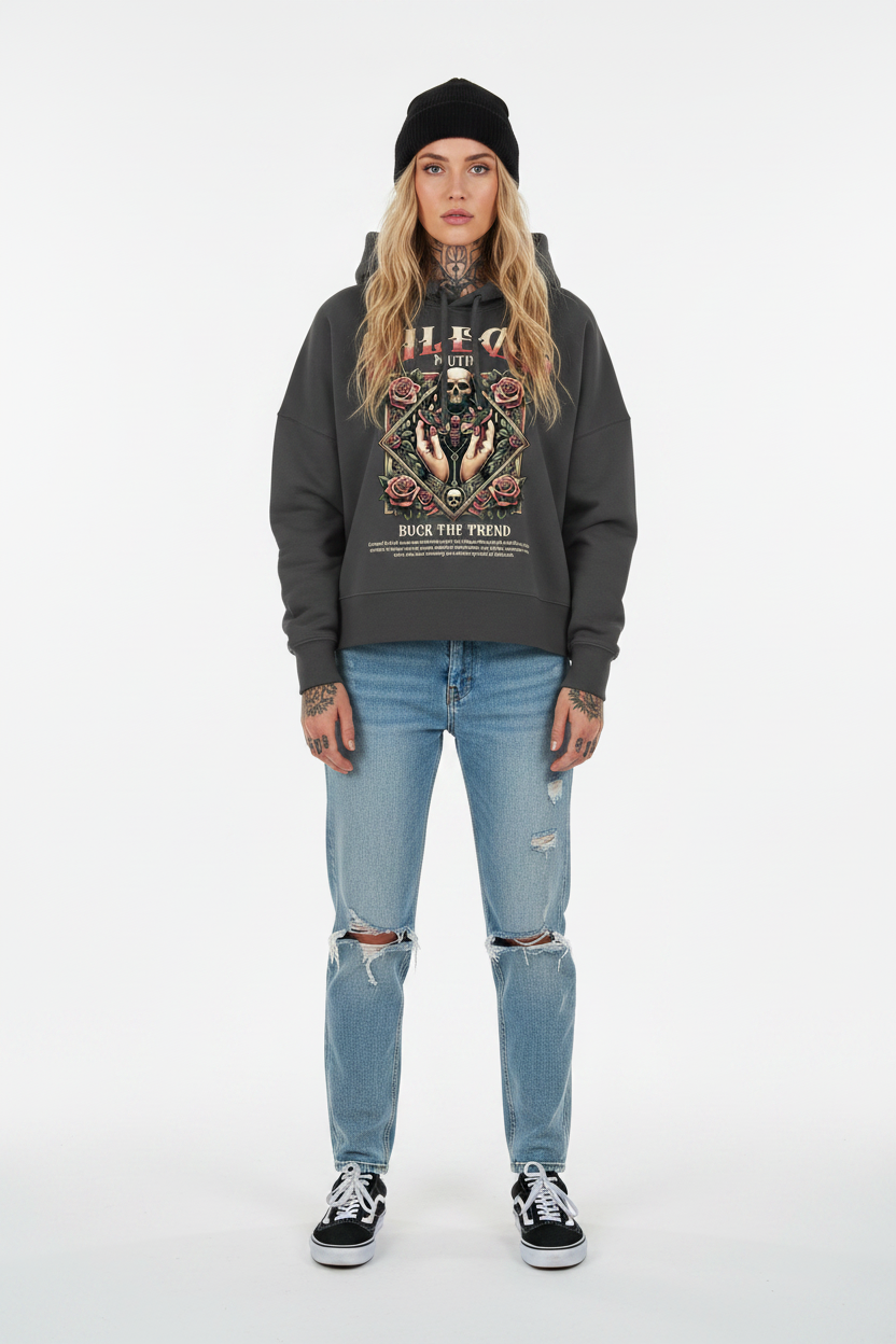 Mutin - Womens Organic Boxcut Hoodie