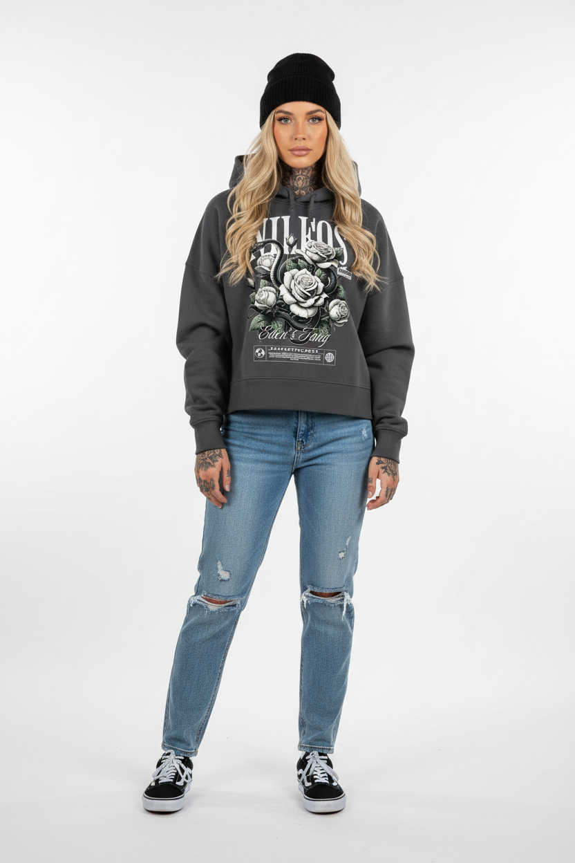 Eden’s Fang - Womens Organic Boxcut Hoodie