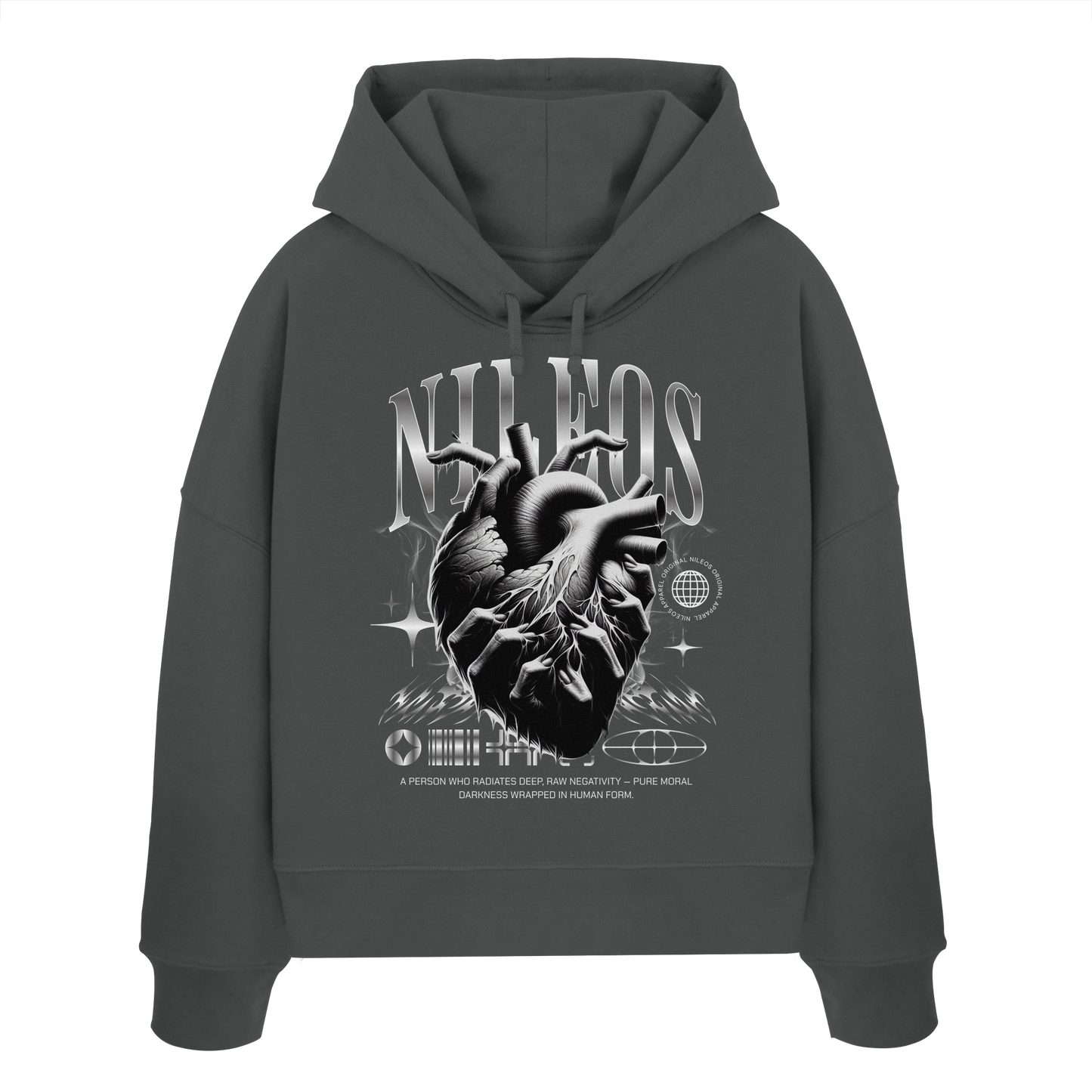 DARKNESS - Womens Organic Boxcut Hoodie
