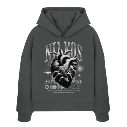 DARKNESS - Womens Organic Boxcut Hoodie