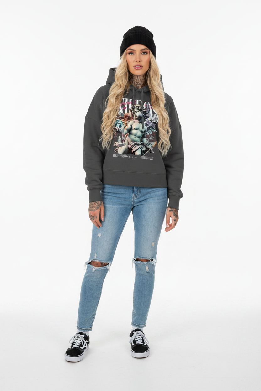 DREAMS - Womens Organic Boxcut Hoodie