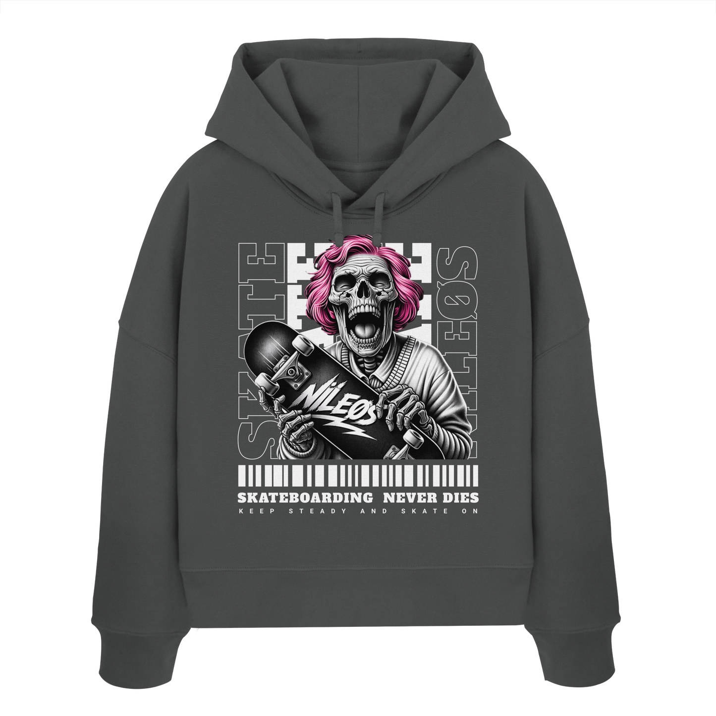 KEEP STEADY - Womens Organic Boxcut Hoodie