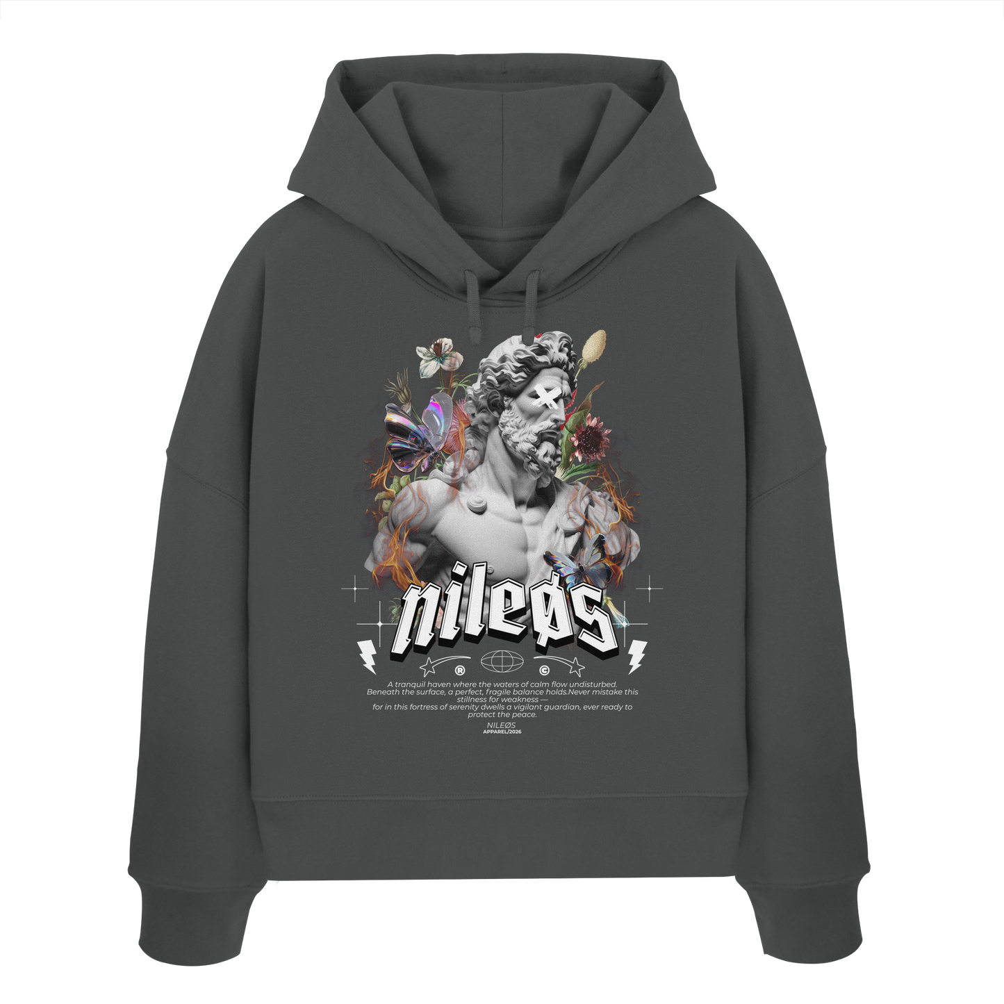 Sadness - Womens Organic Boxcut Hoodie