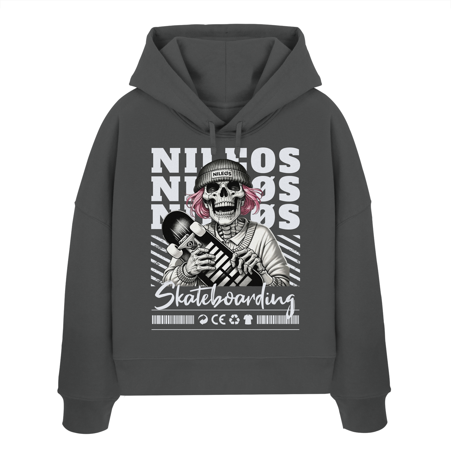 SK8T - Womens Organic Boxcut Hoodie
