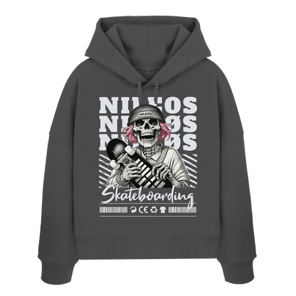 SK8T - Womens Organic Boxcut Hoodie