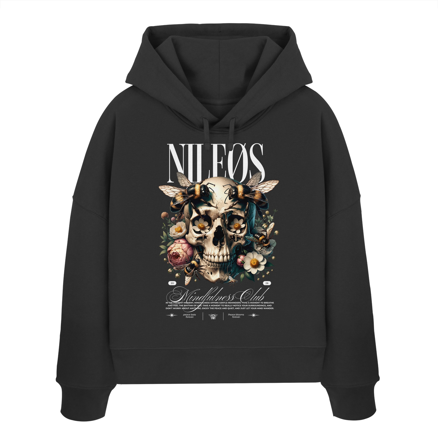 Mindfulness Club - Womens Organic Boxcut Hoodie