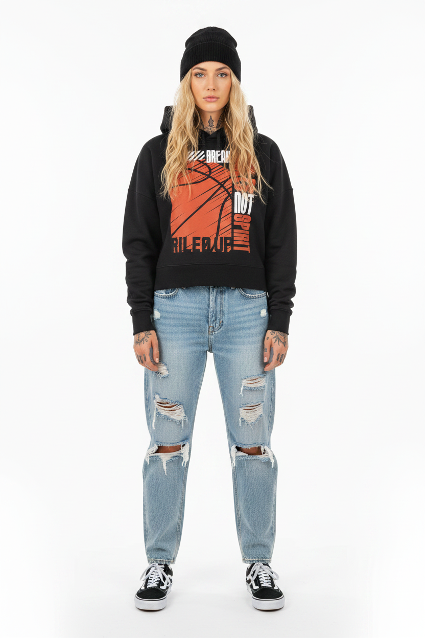 ANKLES - Womens Organic Boxcut Hoodie