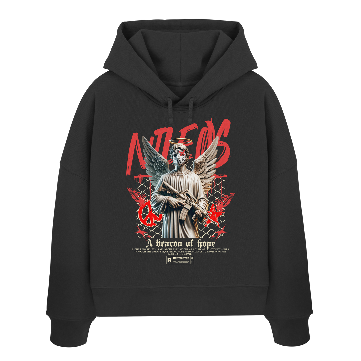 BEΛCON OF HOPE - Womens Organic Boxcut Hoodie