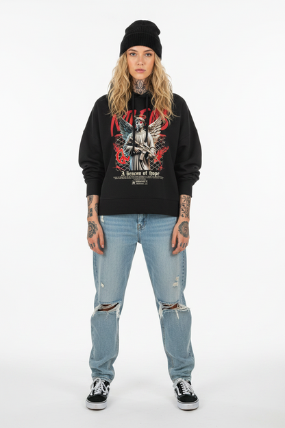 BEΛCON OF HOPE - Womens Organic Boxcut Hoodie