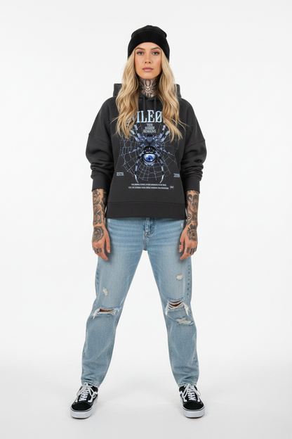 Demon Remains - Womens Organic Boxcut Hoodie