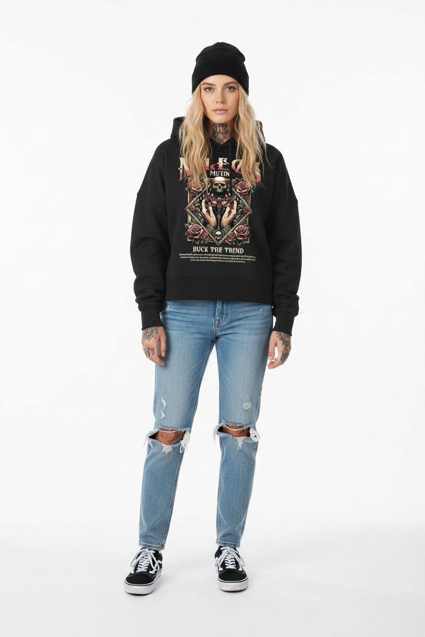 Mutin - Womens Organic Boxcut Hoodie