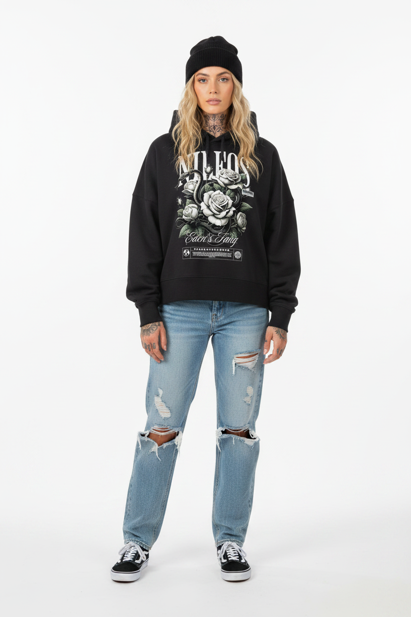 Eden’s Fang - Womens Organic Boxcut Hoodie