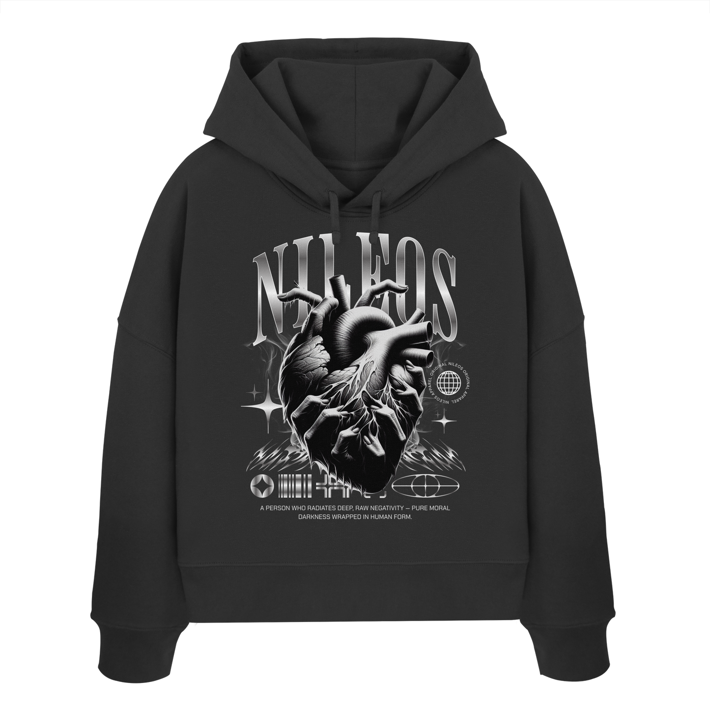 DARKNESS - Womens Organic Boxcut Hoodie