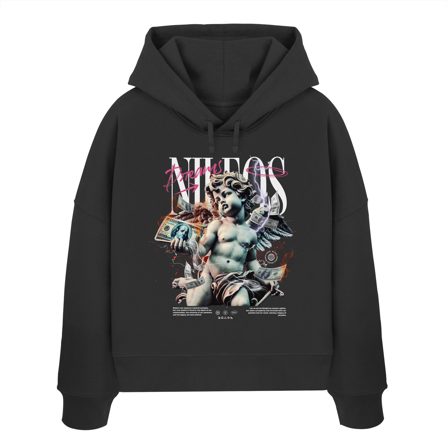 DREAMS - Womens Organic Boxcut Hoodie