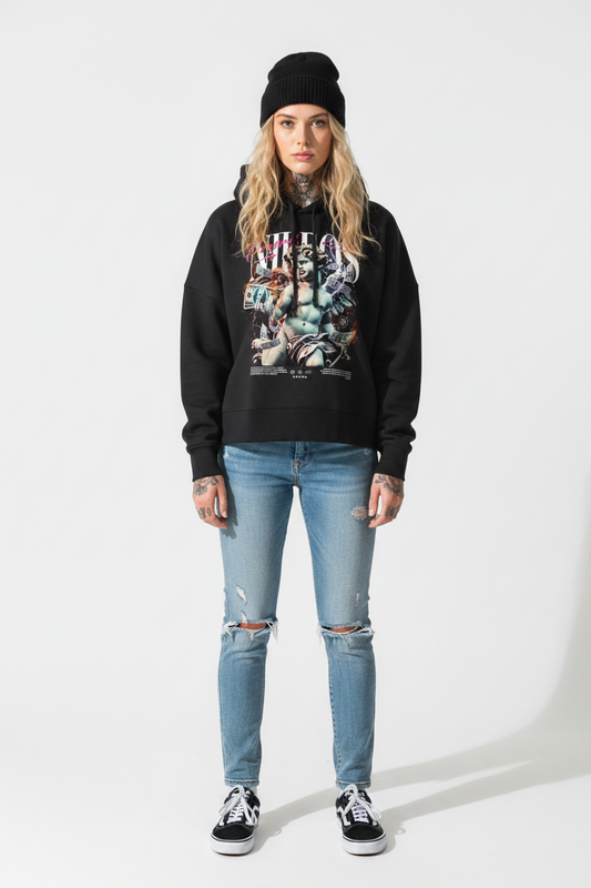 DREAMS - Womens Organic Boxcut Hoodie