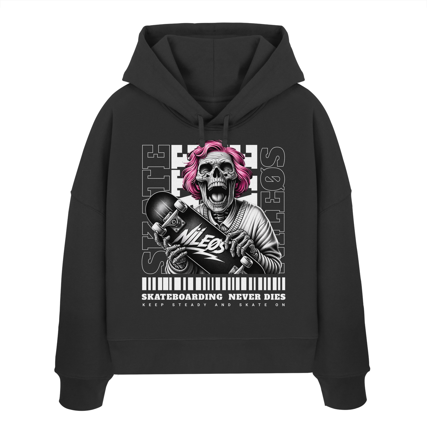KEEP STEADY - Womens Organic Boxcut Hoodie