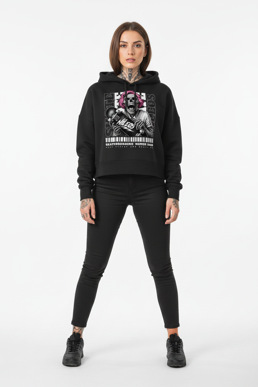 KEEP STEADY - Womens Organic Boxcut Hoodie