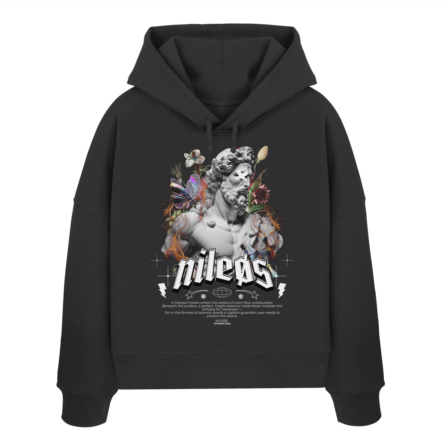 Sadness - Womens Organic Boxcut Hoodie