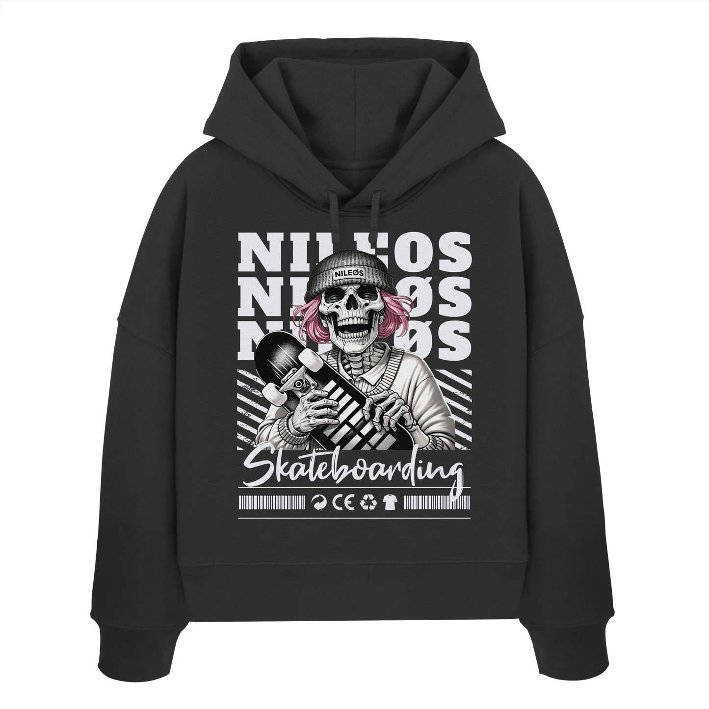 SK8T - Womens Organic Boxcut Hoodie