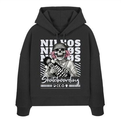 SK8T - Womens Organic Boxcut Hoodie