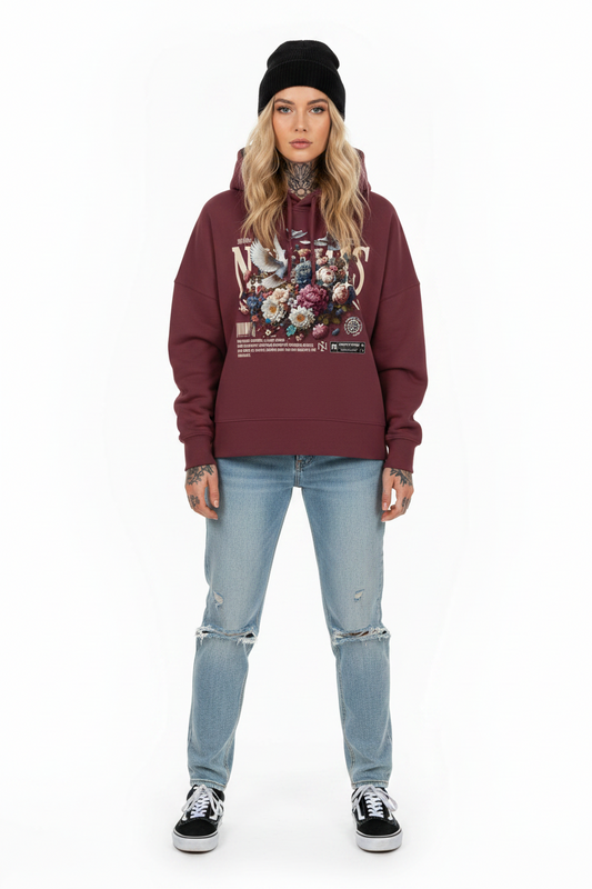 Shadow Eden - Womens Organic Boxcut Hoodie