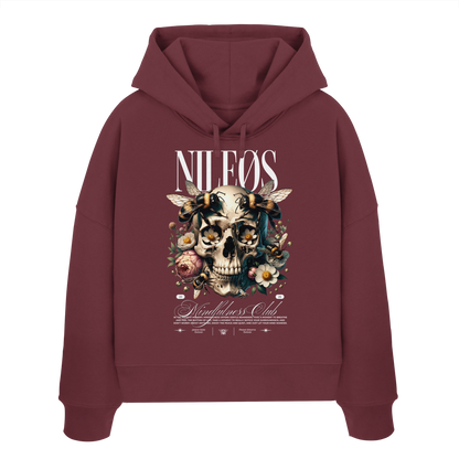Mindfulness Club - Womens Organic Boxcut Hoodie