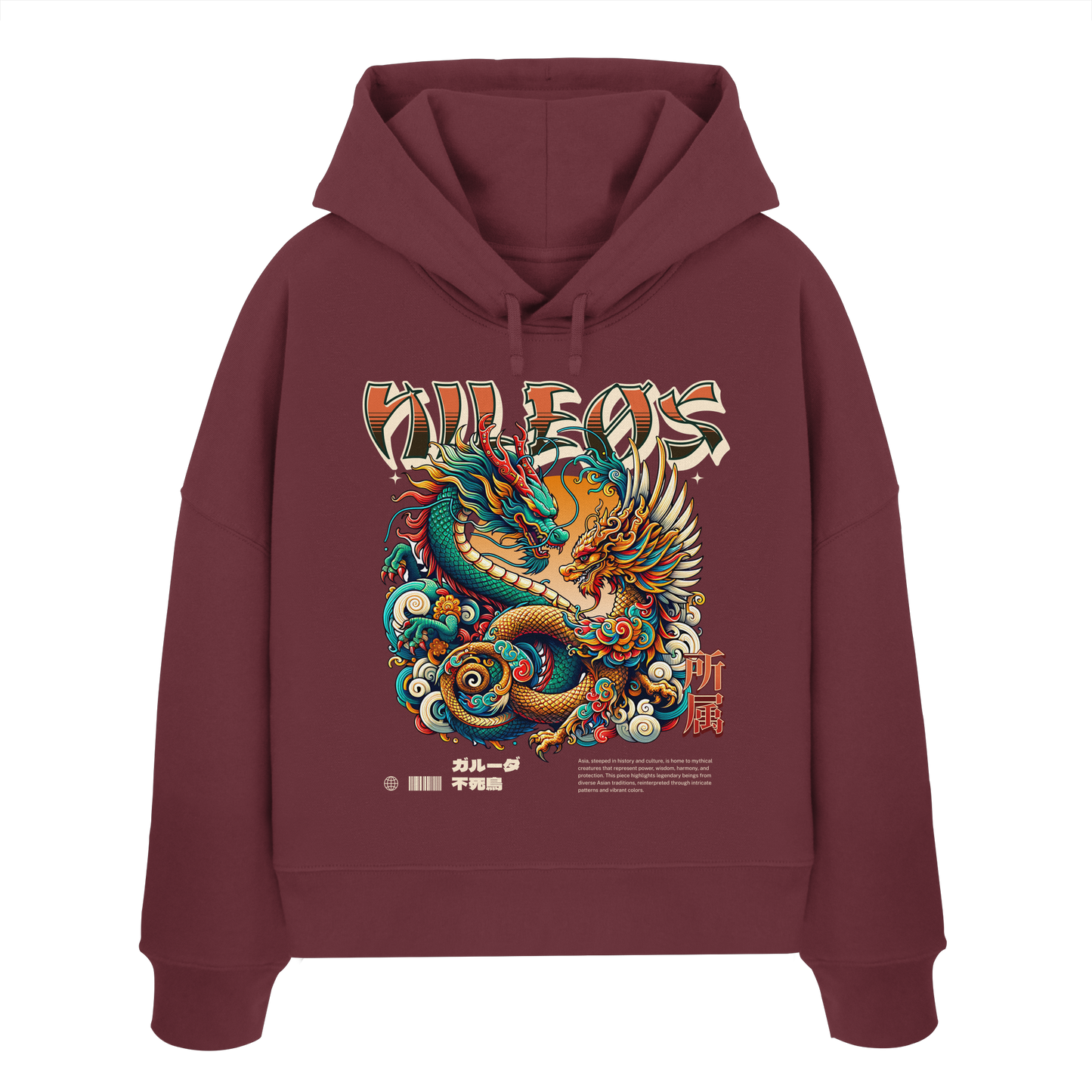 PHØX - Womens Organic Boxcut Hoodie