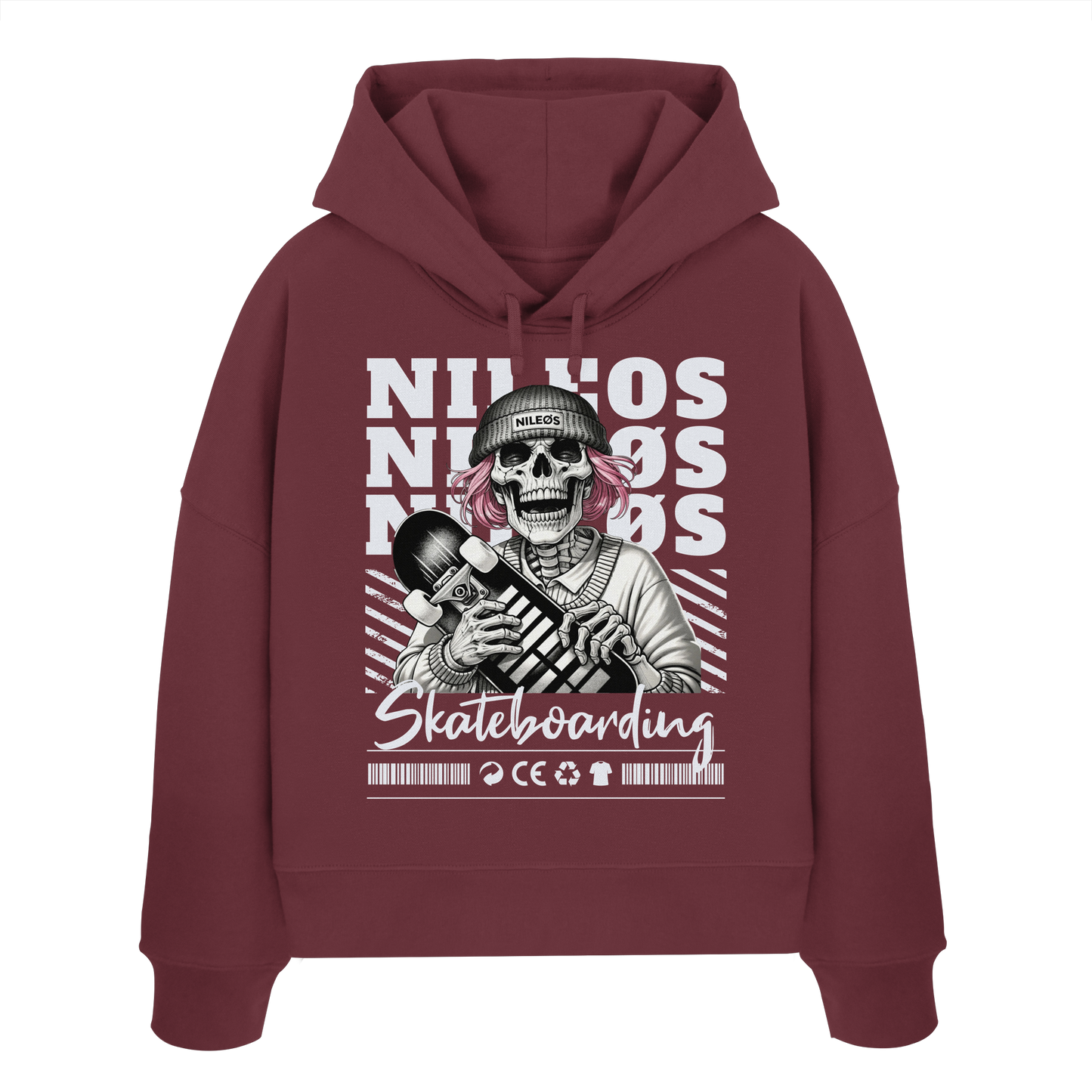SK8T - Womens Organic Boxcut Hoodie