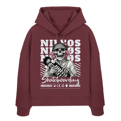 SK8T - Womens Organic Boxcut Hoodie