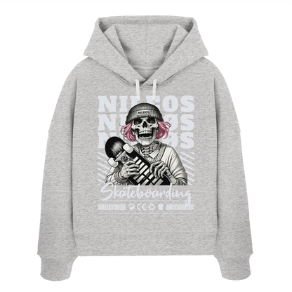 SK8T - Womens Organic Boxcut Hoodie