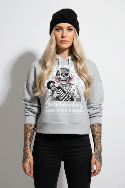 SK8T - Womens Organic Boxcut Hoodie