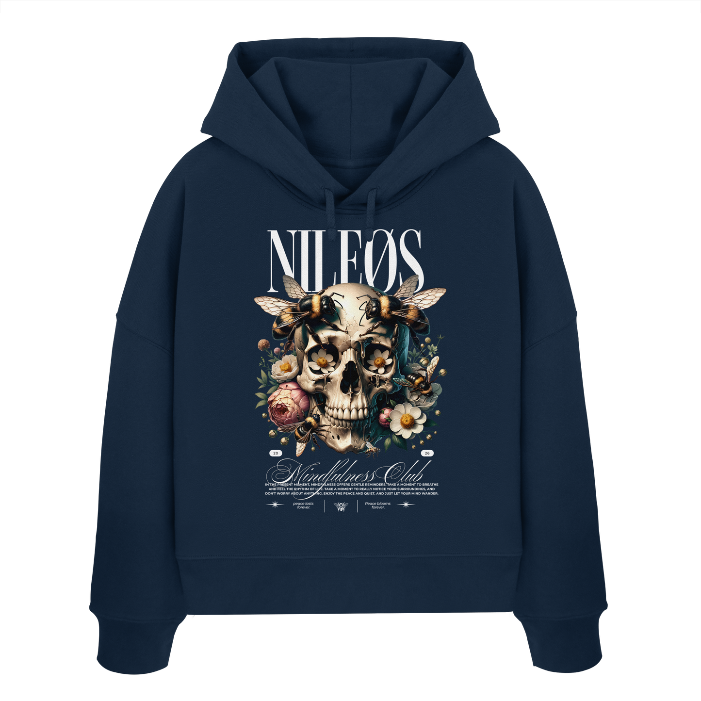 Mindfulness Club - Womens Organic Boxcut Hoodie