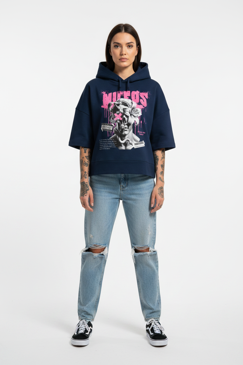 DEADBLØØM - Womens Organic Boxcut Hoodie