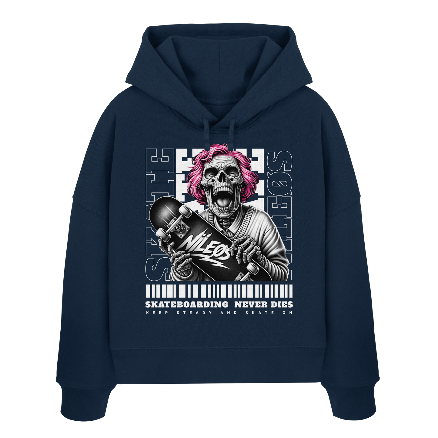 KEEP STEADY - Womens Organic Boxcut Hoodie